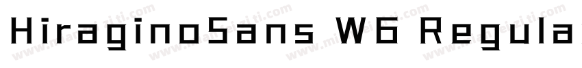 HiraginoSans W6 Regular字体转换